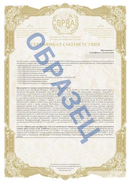 Образец Приложение к СТО 01.064.00220722.2-2020 Камышин Сертификат СТО 01.064.00220722.2-2020 